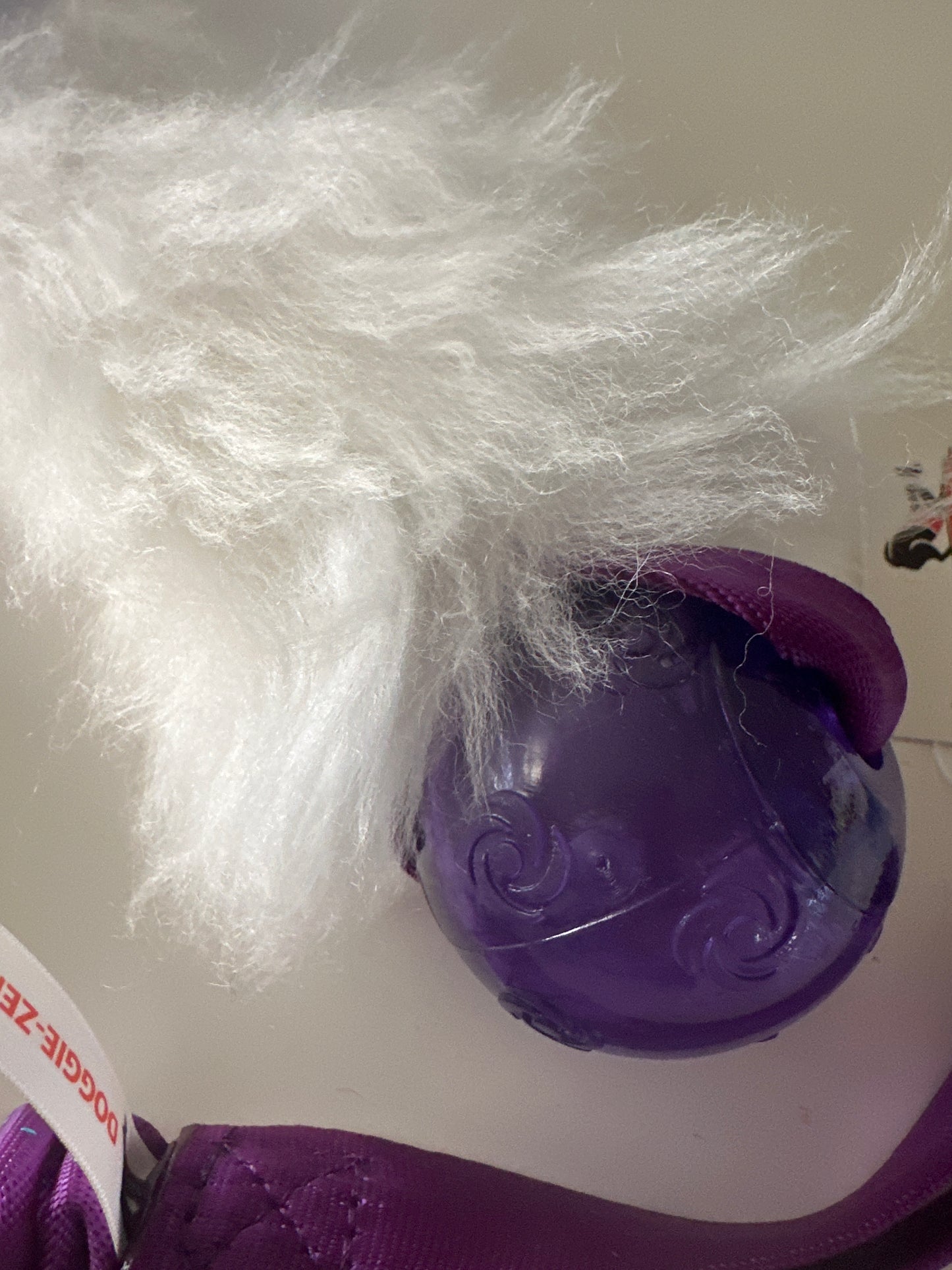 Doggie-zen Bungee Sheepskin Chaser with Squeezz kong bold large