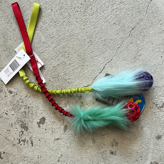 Doggie-zen Elastisk fuskpälskampis S med Hol-ee Roller