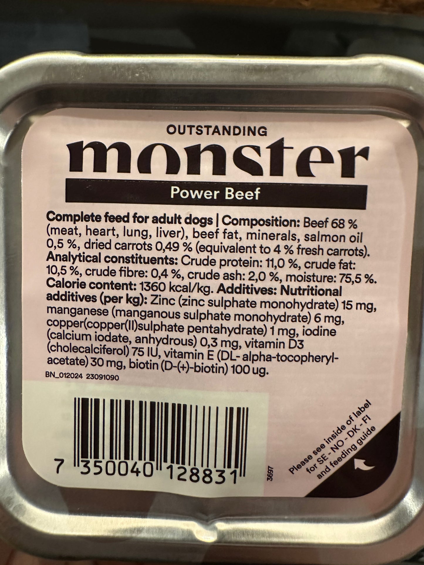 Monster Petfood Power Pate