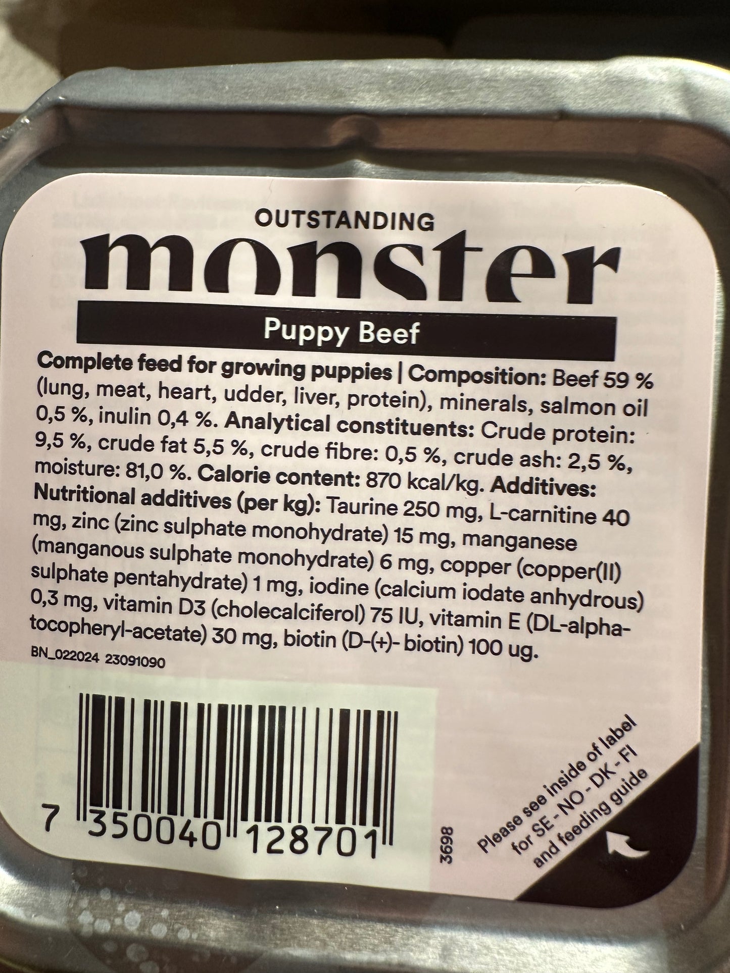 Monster Petfood Pate